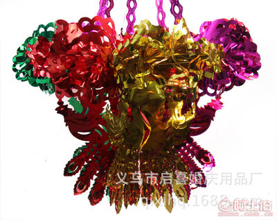 启喜厂家直销婚庆用品 彩色拉喜吊篮5款可选，为新房添喜庆